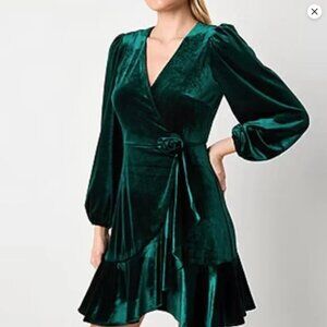 Melonie T Velvet Dress, Size 16P